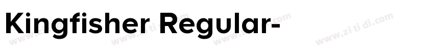 Kingfisher Regular字体转换